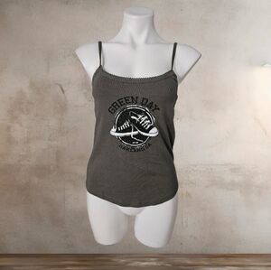 Green Day Graphic Tank Top